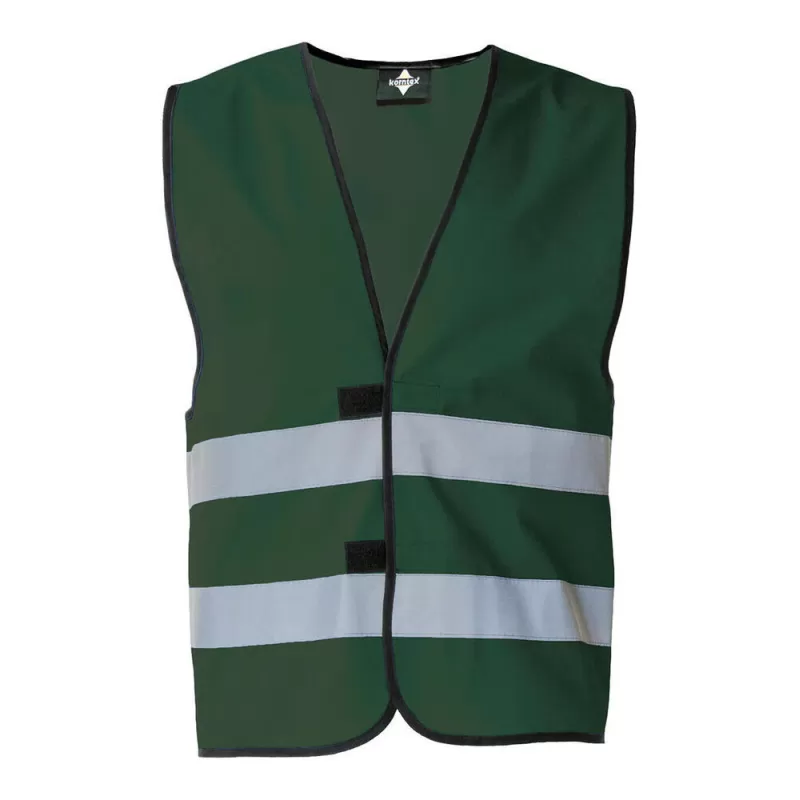 Gilet de sécurité fonctionnel hi-vis en polyester avec bandes réfléchissantes, 120 g/m²