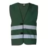 Gilet de sécurité fonctionnel hi-vis en polyester avec bandes réfléchissantes, 120 g/m²