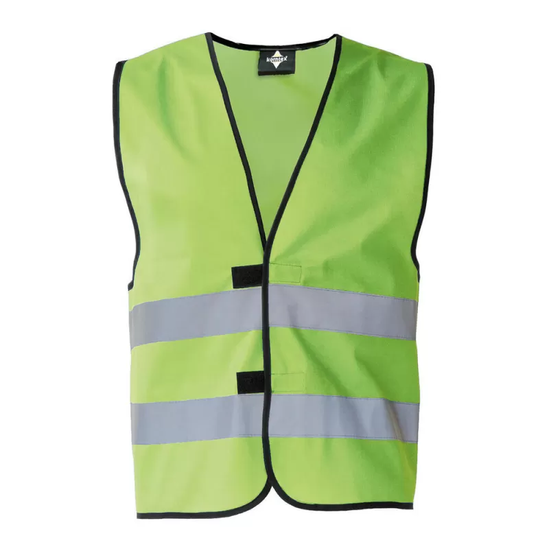 Gilet de sécurité fonctionnel hi-vis en polyester avec bandes réfléchissantes, 120 g/m²
