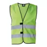 Gilet de sécurité fonctionnel hi-vis en polyester avec bandes réfléchissantes, 120 g/m²