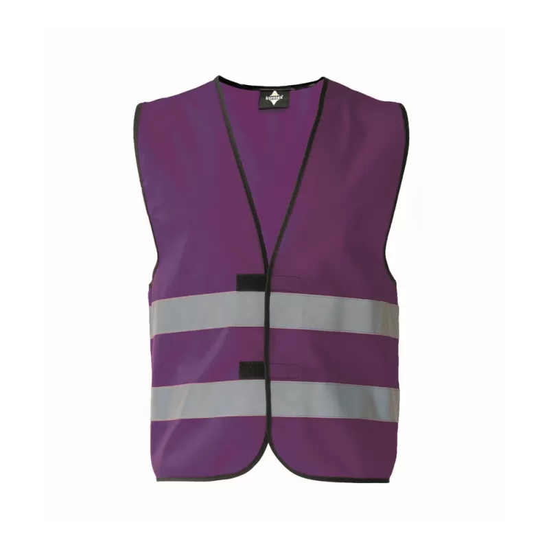 Gilet de sécurité fonctionnel hi-vis en polyester avec bandes réfléchissantes, 120 g/m²