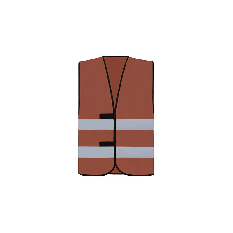 Gilet de sécurité fonctionnel hi-vis en polyester avec bandes réfléchissantes, 120 g/m²
