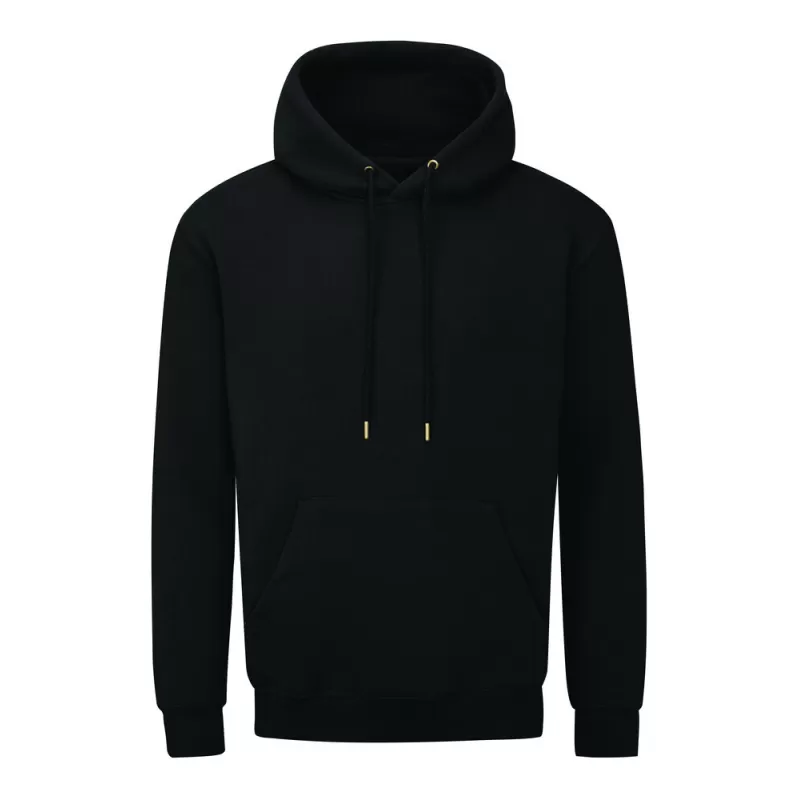 Sweat à capuche doublée en coton bio et polyester recyclé, manches montées, 280 g/m²