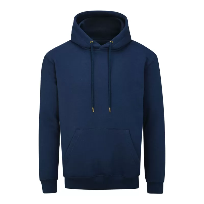 Sweat à capuche doublée en coton bio et polyester recyclé, manches montées, 280 g/m²