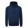 Sweat à capuche doublée en coton bio et polyester recyclé, manches montées, 280 g/m²