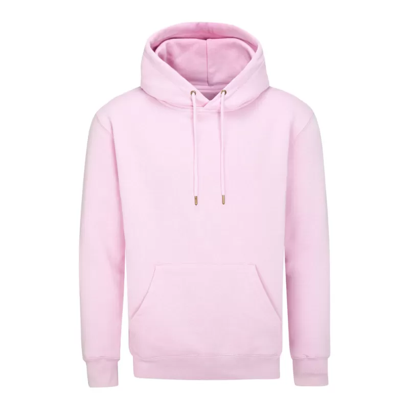 Sweat à capuche doublée en coton bio et polyester recyclé, manches montées, 280 g/m²
