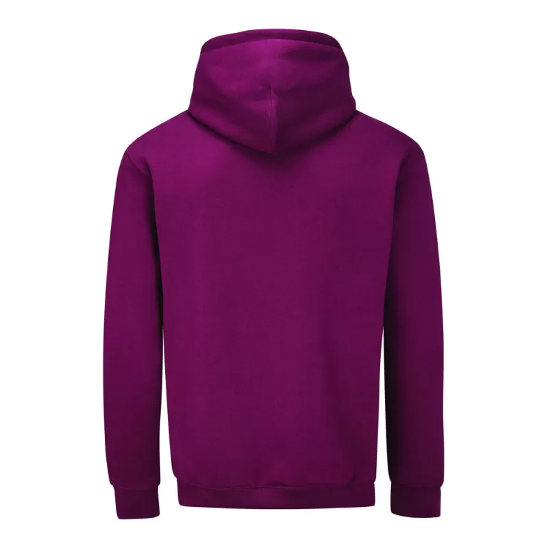 Sweat à capuche doublée en coton bio et polyester recyclé, manches montées, 280 g/m²