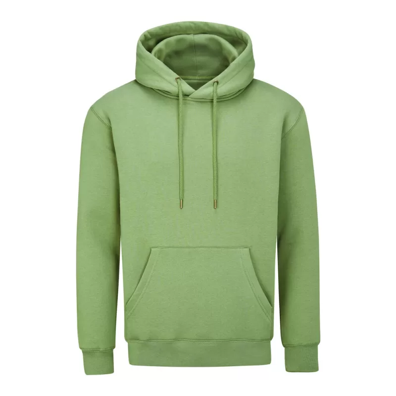 Sweat à capuche doublée en coton bio et polyester recyclé, manches montées, 280 g/m²
