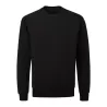 Sweat set in en coton bio et polyester recyclé, manches montées, 280 g/m²