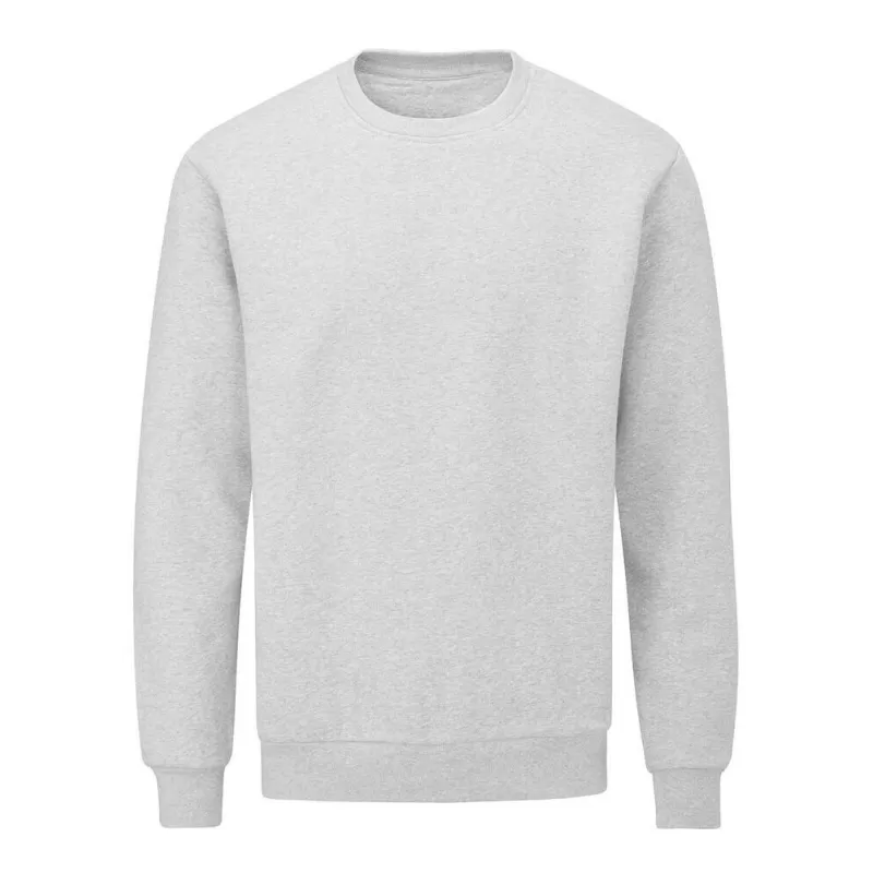 Sweat set in en coton bio et polyester recyclé, manches montées, 280 g/m²