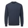 Sweat set in en coton bio et polyester recyclé, manches montées, 280 g/m²