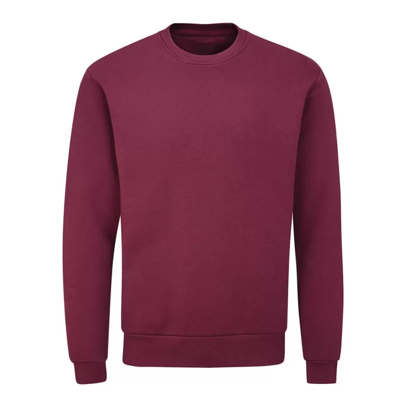 Sweat set in en coton bio et polyester recyclé, manches montées, 280 g/m²