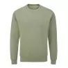 Sweat set in en coton bio et polyester recyclé, manches montées, 280 g/m²