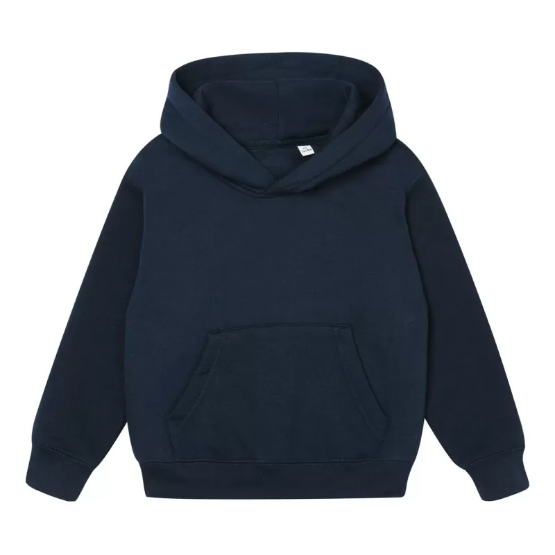 Sweat enfant à capuche doublée en coton bio et polyester recyclé, 280 g/m²
