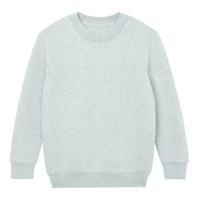 Sweat set in enfant en coton bio et polyester recyclé, manches montées, 280 g/m²