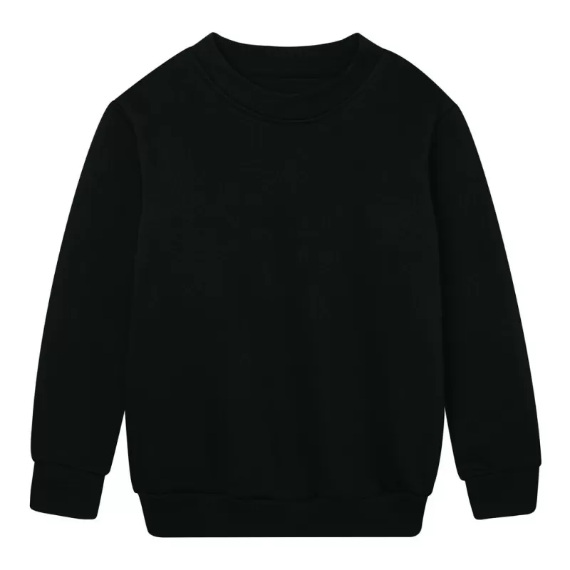 Sweat set in enfant en coton bio et polyester recyclé, manches montées, 280 g/m²