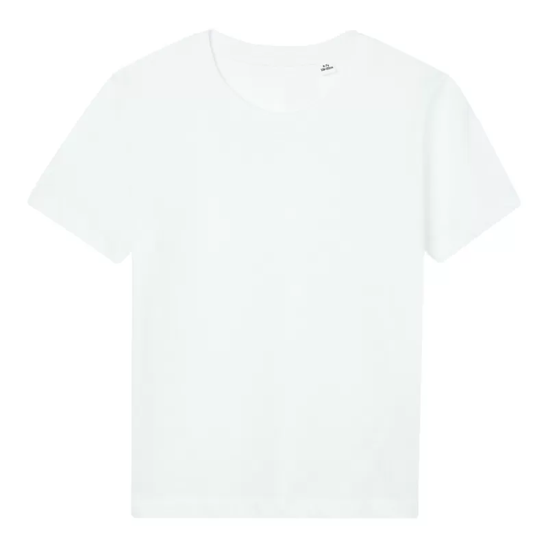 T-shirt enfant moderne col rond en coton BIO, 160 g/m²