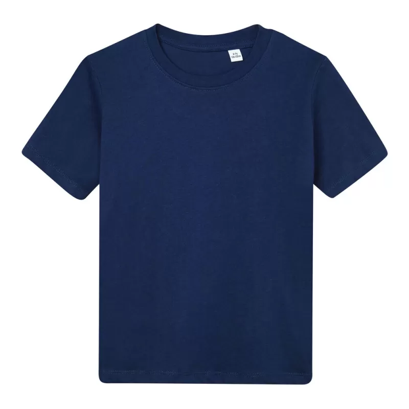 T-shirt enfant moderne col rond en coton BIO, 160 g/m²