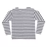 T-shirt marinière enfant manches longues en coton bio, 150 g/m²