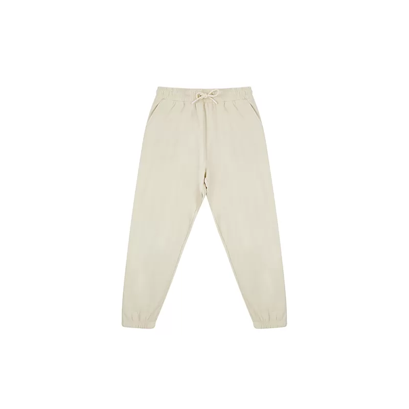 Jogging en coton régénéré et polyester recyclé, taille et bas élastiqués, 260 g/m²