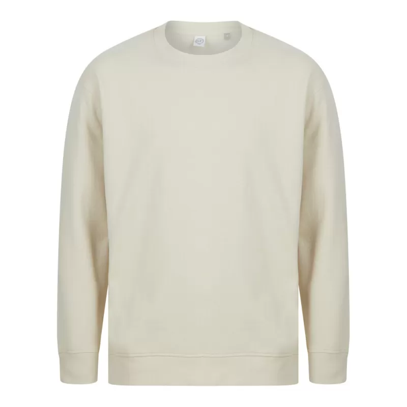 Sweat épaules tombantes, en coton régénéré et polyester recyclé, 260 g/m²