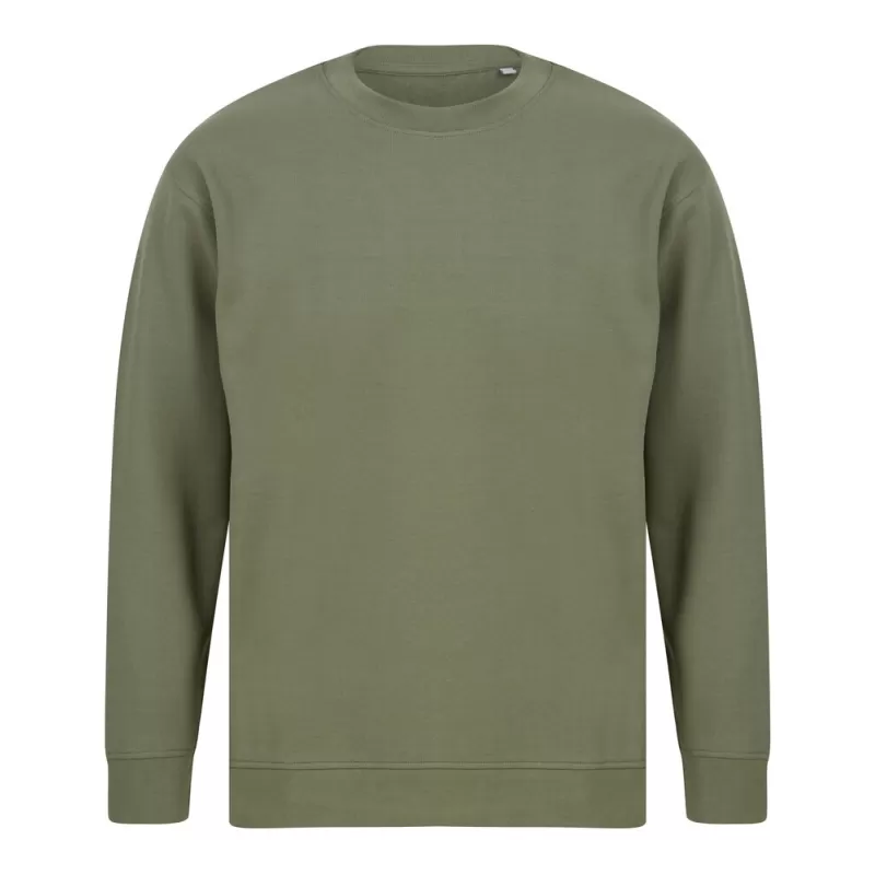 Sweat épaules tombantes, en coton régénéré et polyester recyclé, 260 g/m²