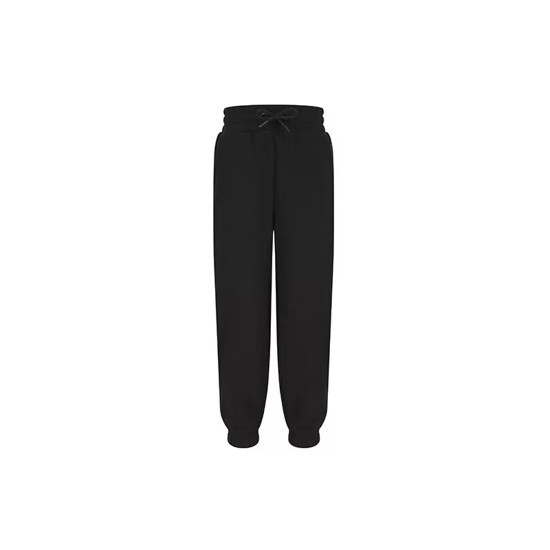 Jogging enfant en coton régénéré et polyester recyclé, taille et bas de élastiqués, 260 g/m²