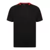 Tee-shirt d'équipe bicolore en polyester respirant, manches raglan, 273 g/m²