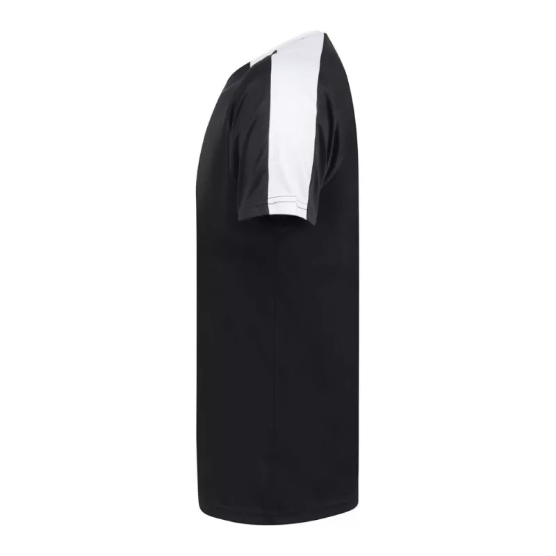Tee-shirt d'équipe bicolore en polyester respirant, manches raglan, 273 g/m²