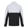 Sweat de sport col zippé en polyester, manches contrastées, 250 g/m²