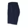 Short de sport stretch non doublé, taille élastiquée, poches zippées, 120 g/m²