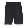 Short de sport stretch non doublé, taille élastiquée, poches zippées, 120 g/m²