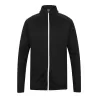 Veste de sport grand zip contrasté en polyester, poches zippées, 250 g/m²