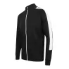Veste de sport grand zip contrasté en polyester, poches zippées, 250 g/m²
