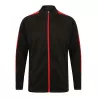 Veste de sport grand zip contrasté en polyester, poches zippées, 250 g/m²