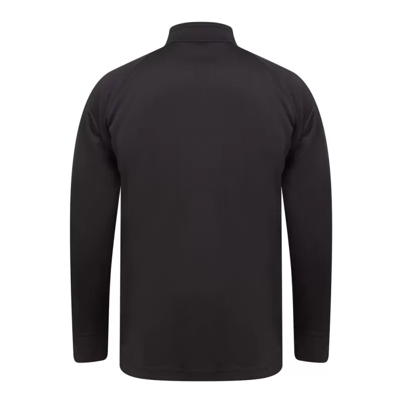 Veste de sport grand zip contrasté en polyester, poches zippées, 250 g/m²