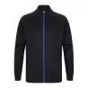 Veste de sport grand zip contrasté en polyester, poches zippées, 250 g/m²