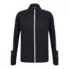 Veste de sport grand zip contrasté en polyester, poches zippées, 250 g/m²