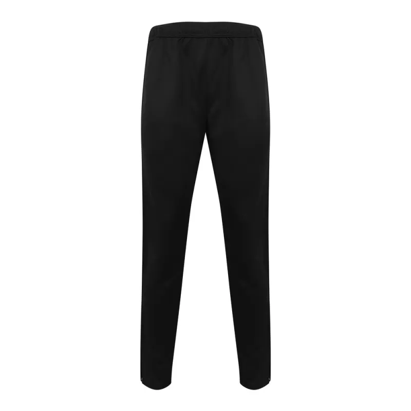Pantalon de sport slim ajusté, poches zippées, taille élastiquée, 250 g/m²