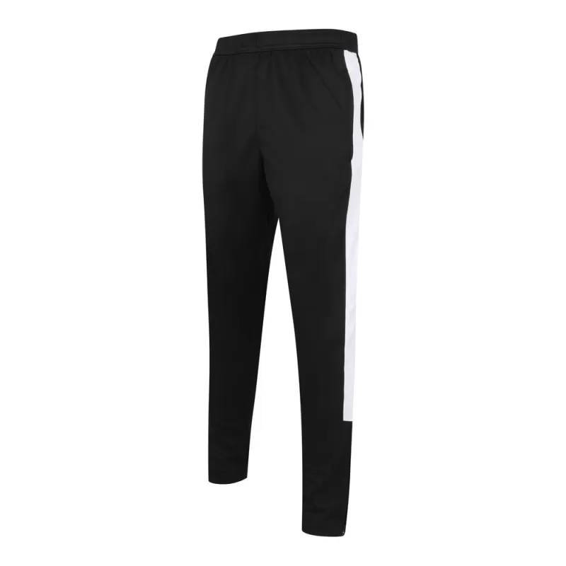 Pantalon de sport slim ajusté, poches zippées, taille élastiquée, 250 g/m²