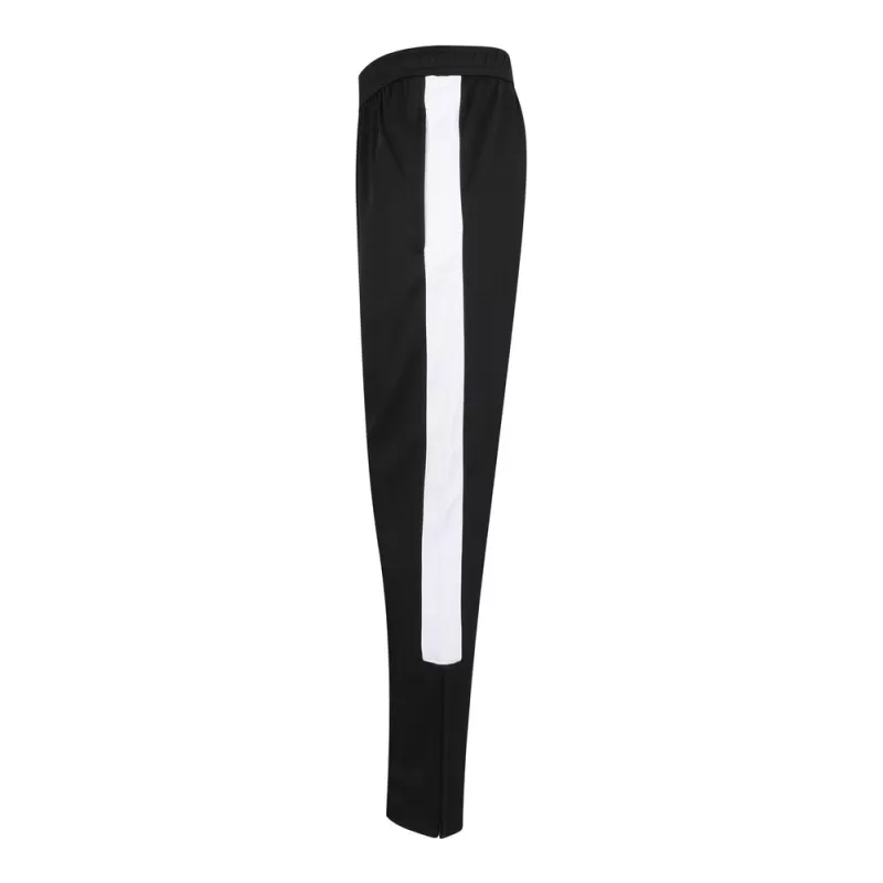 Pantalon de sport slim ajusté, poches zippées, taille élastiquée, 250 g/m²