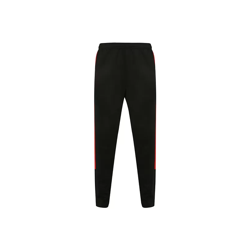 Pantalon de sport slim ajusté, poches zippées, taille élastiquée, 250 g/m²