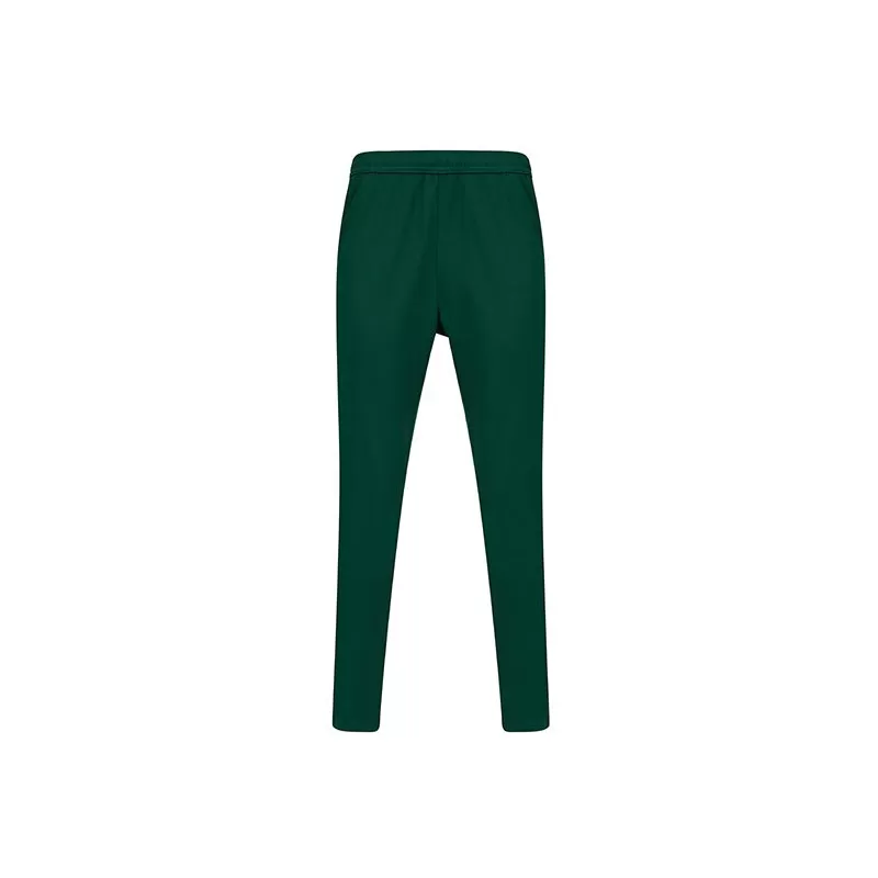 Pantalon de sport slim ajusté, poches zippées, taille élastiquée, 250 g/m²
