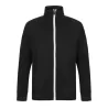 Veste de sport enfant grand zip contrasté en polyester, poches zippées, 250 g/m²