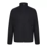 Veste de sport enfant grand zip contrasté en polyester, poches zippées, 250 g/m²