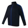 Veste de sport enfant grand zip contrasté en polyester, poches zippées, 250 g/m²