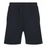 Short de sport bicolore en polyester, poches zippées, taille élastique, 250 g/m²
