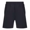 Short de sport bicolore en polyester, poches zippées, taille élastique, 250 g/m²