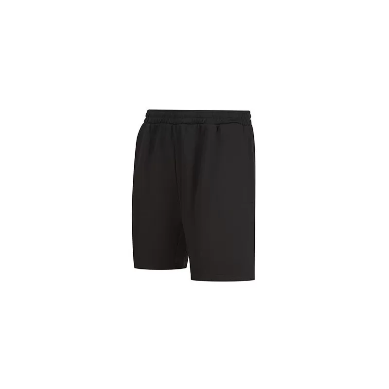 Short de sport bicolore en polyester, poches zippées, taille élastique, 250 g/m²
