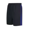 Short de sport bicolore en polyester, poches zippées, taille élastique, 250 g/m²